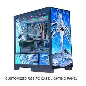 MOD 섀시 조명 패널 사용자 정의, 다채로운 5V 12V RGB GPU 측면 백플레이트, 게이머 캐비닛 PSU 라이트보드 배플 플레이트 AURA SYNC