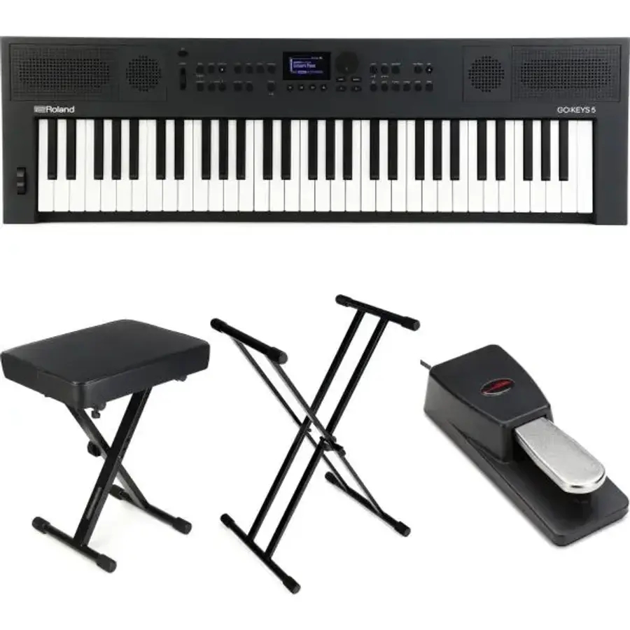 Roland 롤랜드 GO KEYS 5 키보드 번들 - 그래파이트