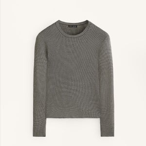 오이쇼 텍스처 니트 베이스 레이어 티셔츠 4362/272/800 BLACK