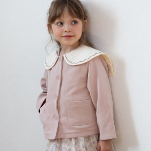 아멜리아 자수 자켓_핑크