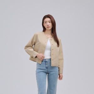 [롯데백화점] 씨 노카라 라운드넥 자켓 SKMAC0192 LE1219062134