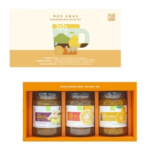 초록원 꿀 생강차 유자차 한라봉차 건강차 전통차 답례품 설 명절 선물 세트