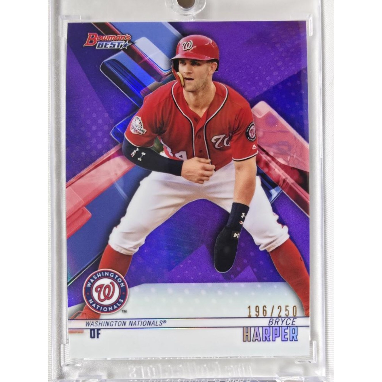 2018 BOWMAN’S BEST #5 브라이스 하퍼 250장 퍼플 리프렉터 메이저리그 MLB 야구 카드 JOY  1개