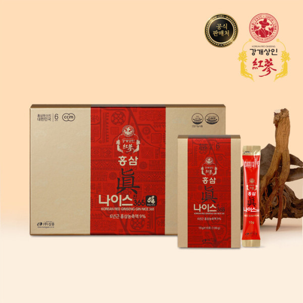 <b>강개상인</b> <b>강개상인 홍삼진나이스</b>365(10ml x 30포) 6년근 스틱으로 간편하게