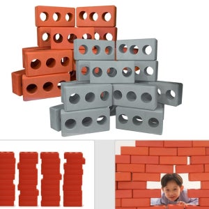 집짓기놀이 말랑 벽돌블럭 혼합 80P 설선물 키즈 창의적