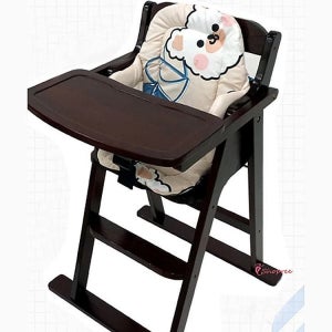 유아식탁의자 방석 세트 유아용 베이비 쿠션 아기 체어 애기 하이 원목 월넛 아이cde293