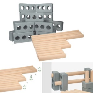 유치원 시멘트 벽돌블록 커넥터 세트 학습완구 창의력 선물