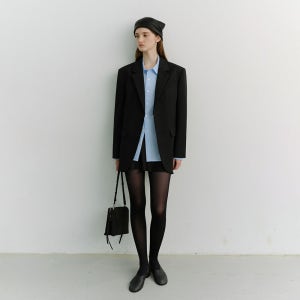 [던스트] UNISEX 2 BUTTON WOOL BLAZER BLACK_UDJA6A102BK