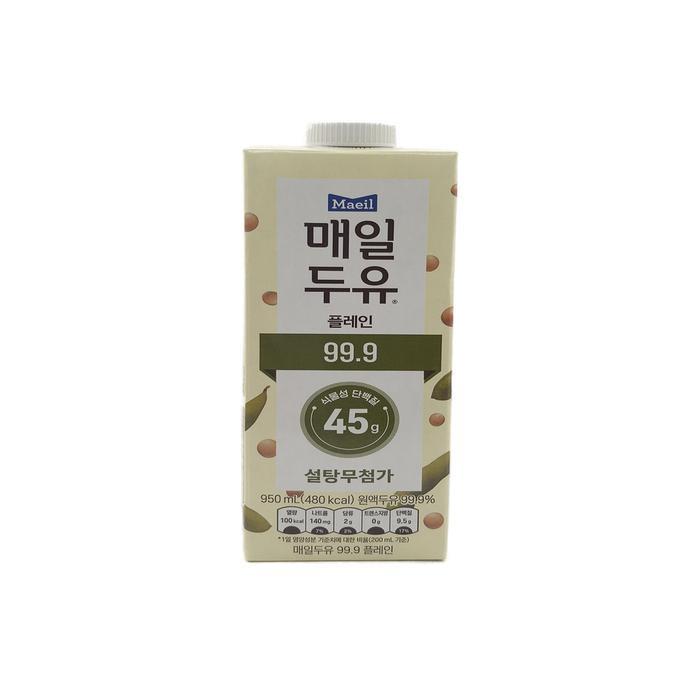 Maeil Dairies Maeil Soy Milk 99.9, 950ml x 12 Packs
