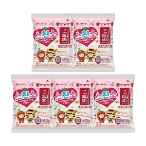 롯데웰푸드 [롯데제과]스친소 미니샌드 스트로베리허니 65g x5개