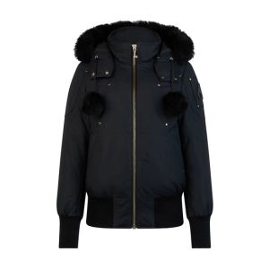 무스너클 데비 시어링 블랙 여성 패딩 자켓 M32LB002SX 305