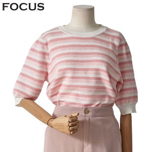 [롯데백화점] 포커스 스트라이프 니트(FM4C7KT0119) LE1216664652