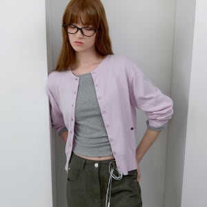 (CD-2259)COTTON CLASSICAL KNIT CARDIGAN