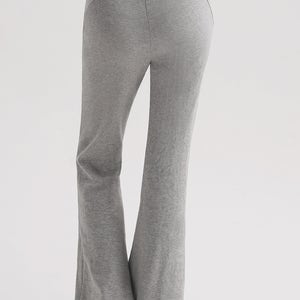 코튼 긴바지 피치 부츠컷 팬츠 츄리닝바지 그레이멜란지 핼스바지