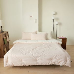 완벽한 촉감, 세레니티 핑크미 60수 고밀도순면X모달 사계절 양면 차렵 원클릭 풀세트(SS/Q&K)