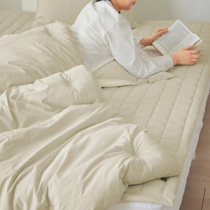 완벽한 촉감, 세레니티 린넨베이지 60수 고밀도순면X모달 사계절 양면 차렵이불 (SS/Q&K) +가방포함