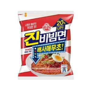 케이티알파쇼핑 오뚜기 진비빔면 156g x 16개
