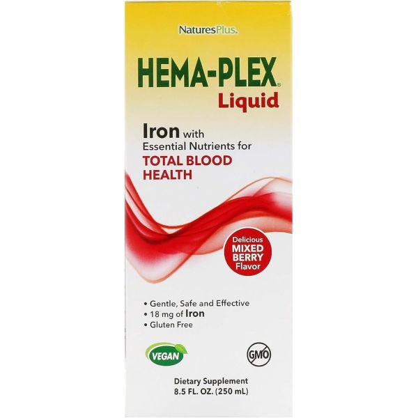 HemaPlex Iron <b>Liquid</b> 네이쳐플러스 <b>헤마</b><b>플렉스</b> 철분 액상 250ml  1개