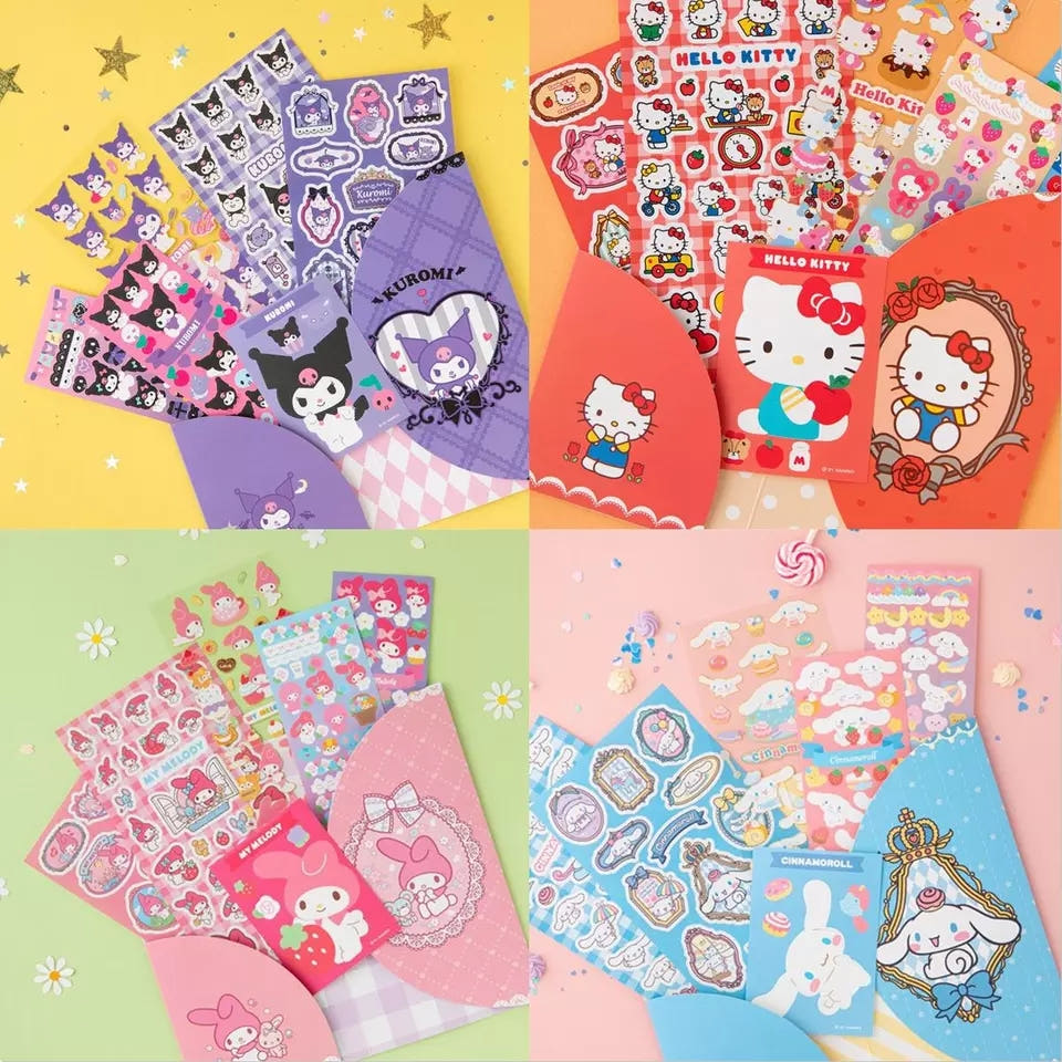 산리오 캐릭터 스티커 팩