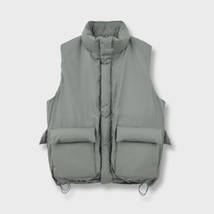 [브라운야드] Travel Goose Down Vest, Olive Grey