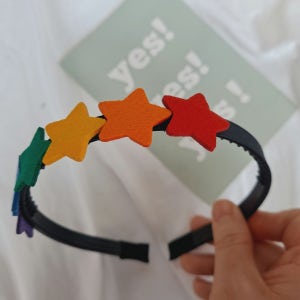 레인보우  펠트 하트/별머리띠, 미니썬헤어핀(minisun)