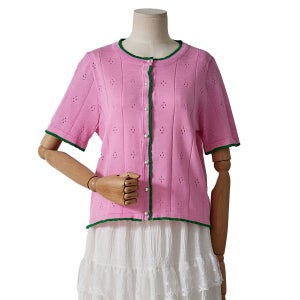 [롯데백화점] 포커스 펀칭 반팔 가디건 FM5D3KC3189 LE1219468163