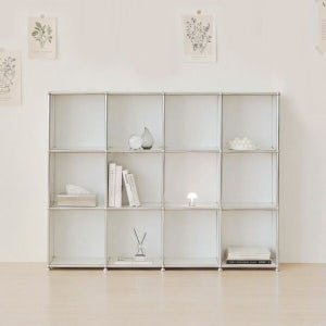 포스트모던 [포스트모던] 발렌 4X3 미드센츄리 낮은 책장 1600 3단 C3