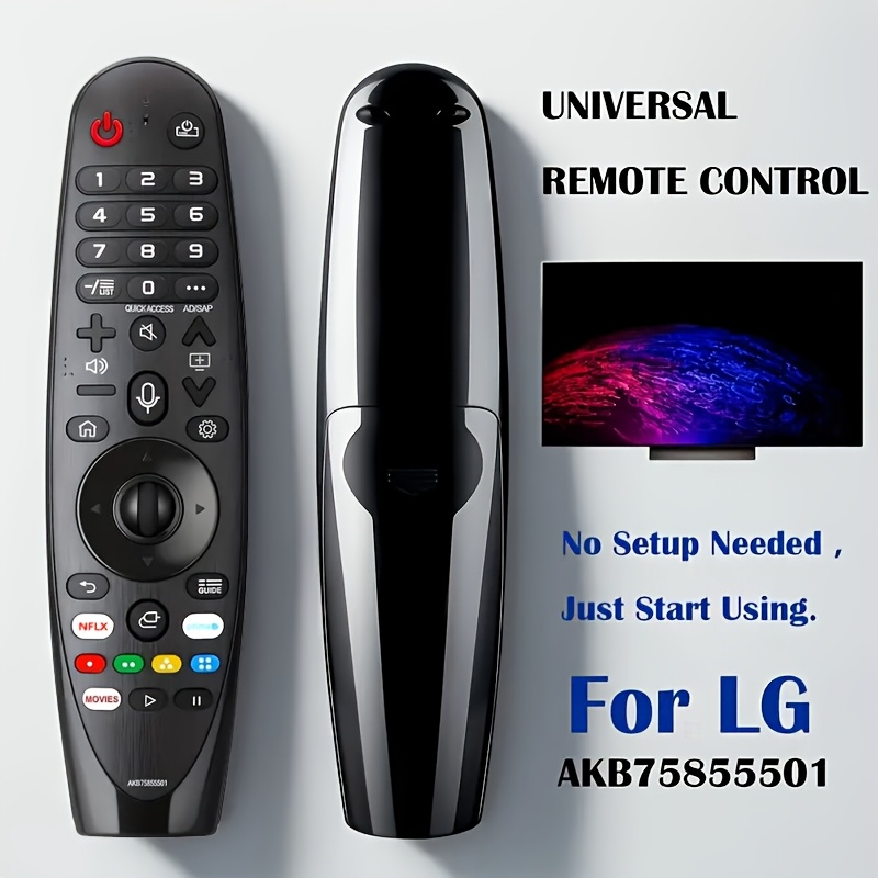 모든 LG 브랜드 TV 및 기타 제품용 범용 LG 리모컨 AKB75855501 교체용