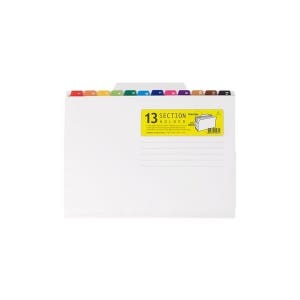 케이티알파쇼핑 문화 13섹션 폴더 문서 서류 홀더 수용량 60매 30개