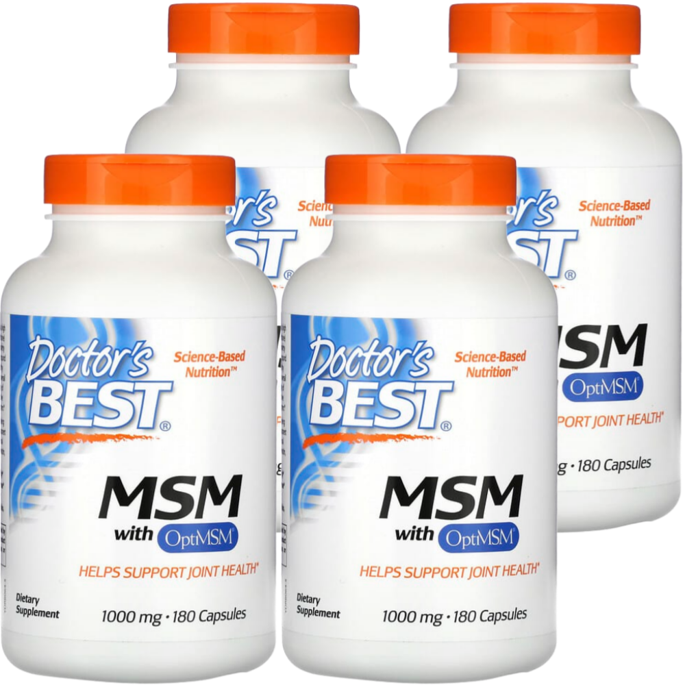 닥터스베스트 <b>MSM with OptiMSM 1000mg</b> 180캡슐 4통  180정  4개