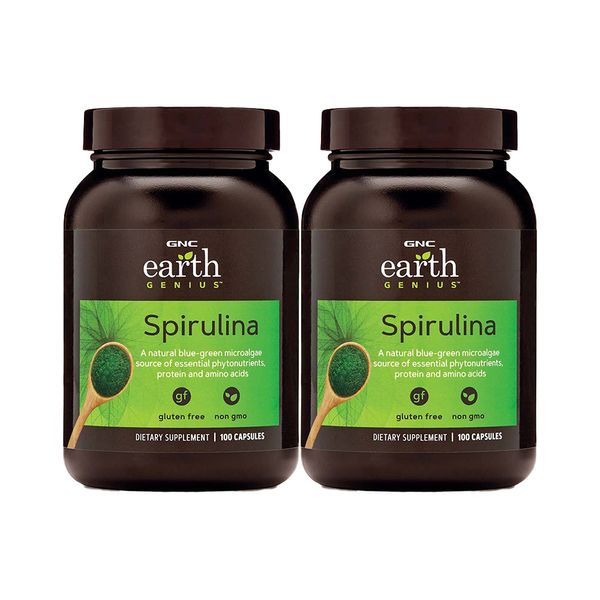 GNC 지엔씨 얼스지니어스 <b>스피루리나 100정</b> 2병