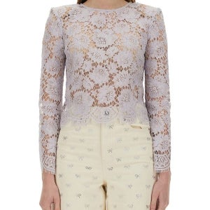 [셀프포트레이트] (WOMAN) 25SS LACE TOP SS25-049TA-L_LILAC