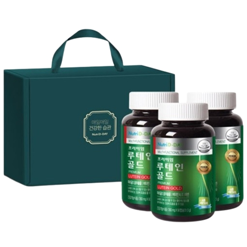 뉴트리디데이 프리미엄 루테인 골드 선물세트 350mg x 270캡슐, 1개