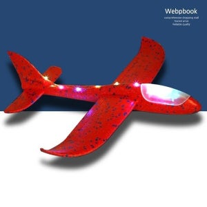 케이티알파쇼핑 LED불빛 에어 스티로폼 글라이더 비행기