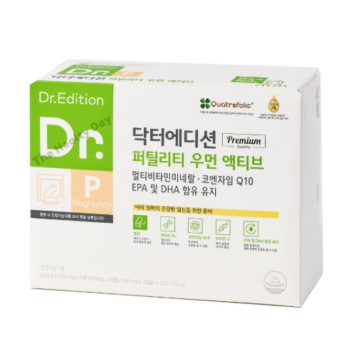 닥터에디션 퍼틸리티 우먼 액티브 ( 1050mg x 1정 +6900mg x 1캡슐 + 800mg x 1캡슐 ) x 30포, 1개