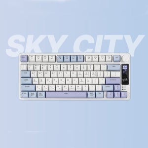 [온누리상품] 무선블루투스키보드 미니키보드 오피스프로 WK50 사일런스 M 텐키리스 78키 Sky City