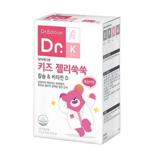 닥터에디션 키즈 젤리쑥쑥 칼슘 앤 비타민D 15g x 30포, 1개