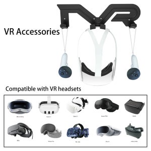 Oculus Quest 3S/Quest 3//Quest 2/1 밸브 인덱스/HTC Vive/Pico 4/및 기타용 벽걸이형 디스플레이 스탠드 – VR 액세서리