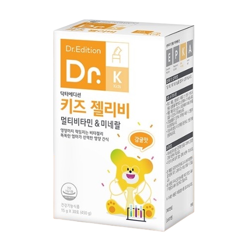닥터에디션 키즈 젤리비 멀티비타민 앤 미네랄 15g x 30포, 1개