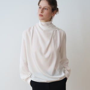 [오브베이지] [26SS] VINE DRAPE TIE BLOUSE_IVORY_OF1C2XBL01IVY