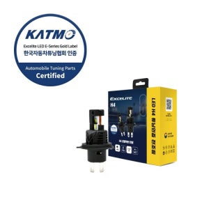 엑셀라이트 전조등 LED 블루라벨 H4 클리어타입 합법튜닝인증