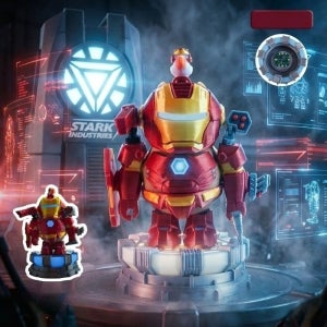 카피바라 아이언맨 피규어 스파이더맨 탄지로 건담 선물 세트