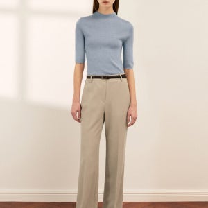 벨티드 울 부츠컷 셋업 팬츠_SWSSLQ11010