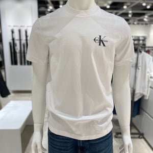 [CK진]남여공용 레귤러핏 모노그램 로고 반팔 티셔츠 4RAB213-YAA