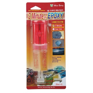 [락키스] 주사기형 에폭시 접착제 50ml 투명 5분 1SET