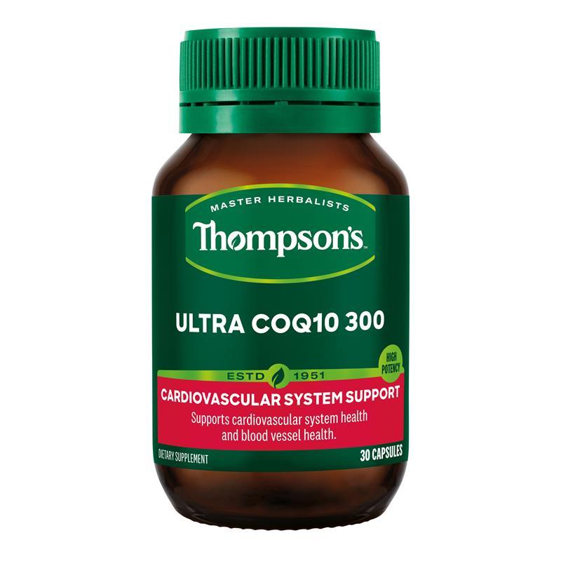 톰슨스 <b>울트라 코큐텐 300</b> 코엔자임큐텐 30정 THOMPSONS ULTRA COQ10
