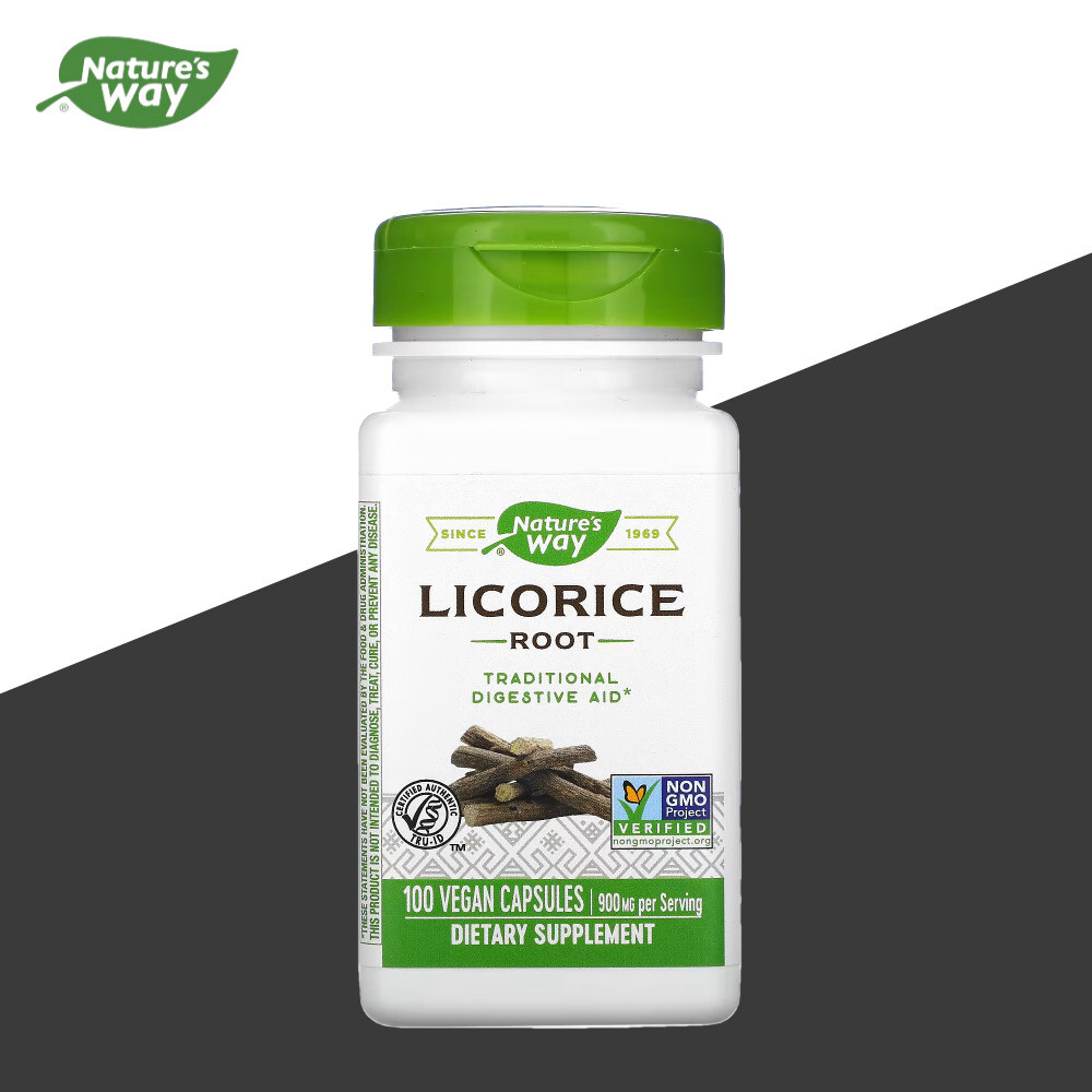 네이처스 네이쳐스 웨이 리코리쉬 리코리스 루트 900mg 100캡슐