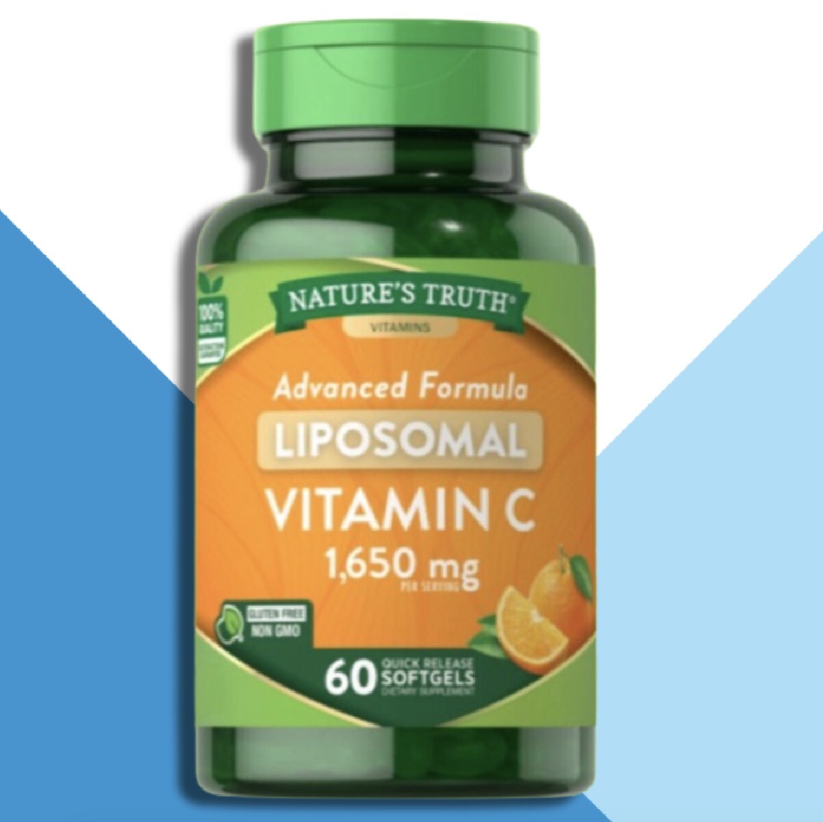 <b>네이처스트루</b> 리포좀 <b>비타민C</b> MCT오일 1650mg 60정