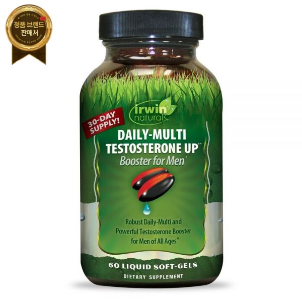 Irwin Naturals X2 어윈 내추럴스 데일리 <b>멀티</b> - UP 60 <b>리퀴드</b> 소프트젤 02/26