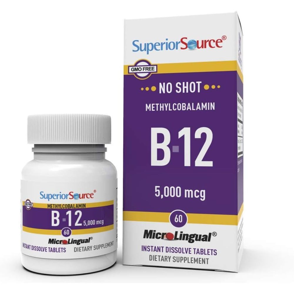 <b>슈페리어소스</b> <b>슈페리어소스 비타민</b> B12 메틸코발라민 5000mcg 60정